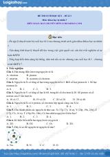Đề thi học kì 1 KHTN 7 Chân trời sáng tạo - Đề số 13